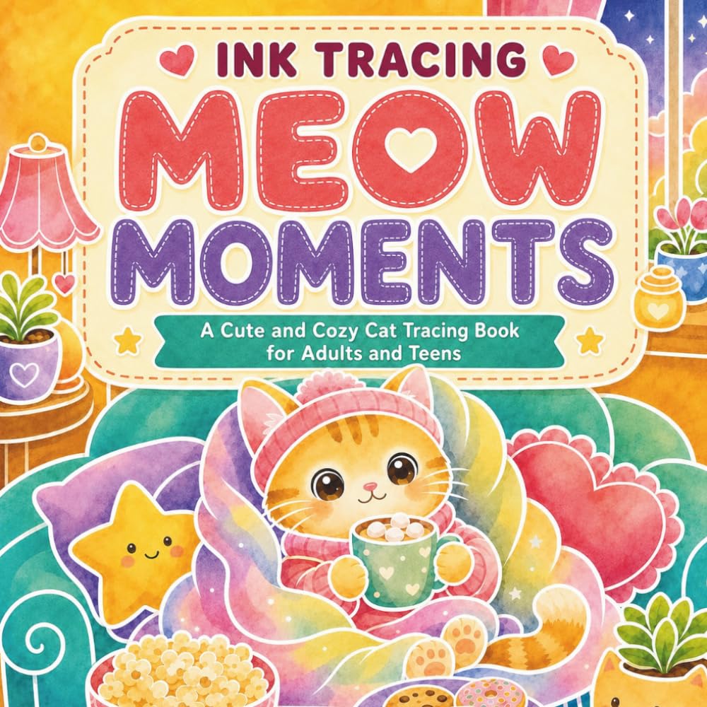 ler totalmente Ink Tracing Meow Moments: An Ink Tracing Reverse Coloring Book of Cute and Cozy Cats for Girls, Teens, Adults, and Cat Lovers for Mindfulness and Relaxation
