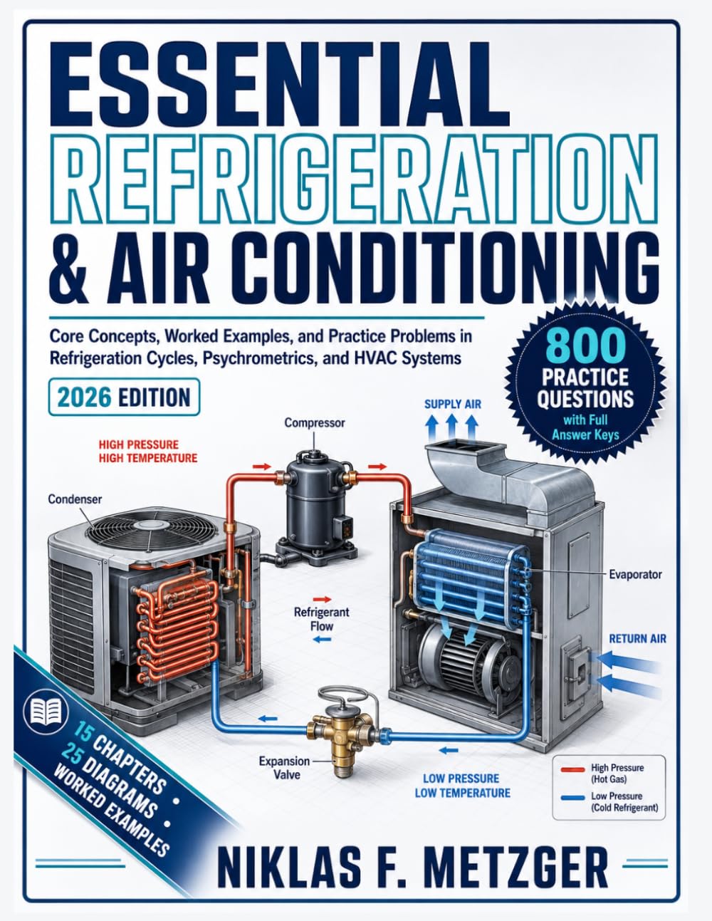 ler totalmente Essential Refrigeration & Air Conditioning: Core Concepts, Worked Examples, and Practice Problems in Refrigeration Cycles, Psychrometrics, and HVAC Systems