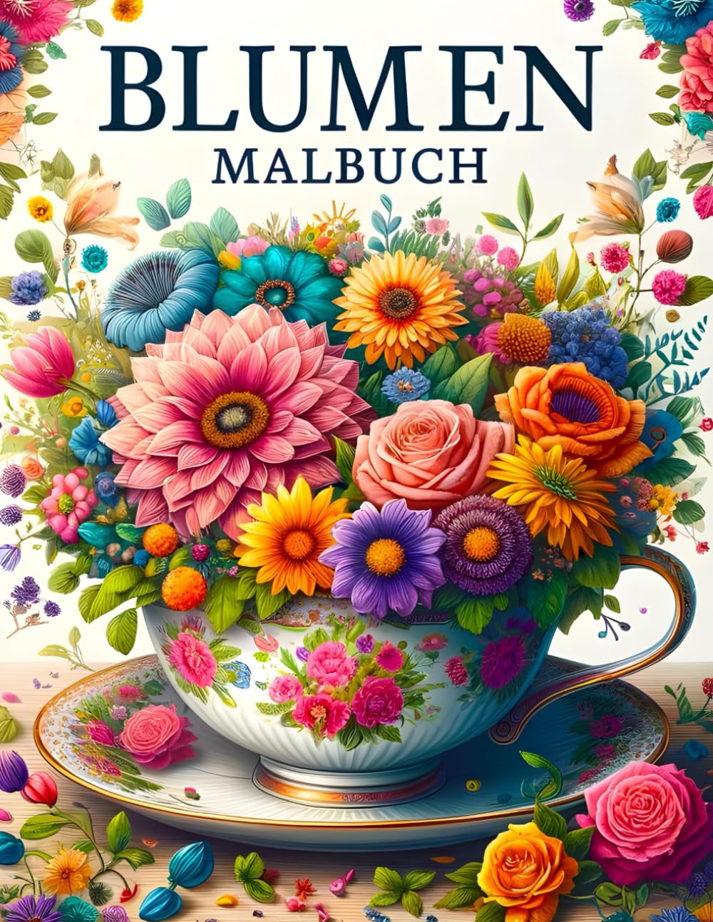 ler totalmente Blumen Malbuch: Ein Malbuch für Erwachsene, das die Schönheit der Blumenwelt nutzt, um Ruhe zu finden und Kreativität zu wecken (German Edition)