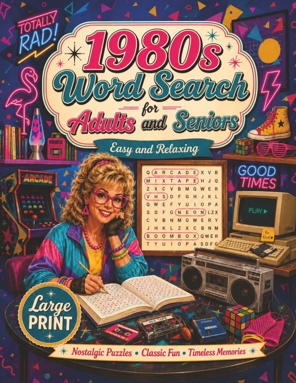 ler totalmente 1980s Word Search for Adults and Seniors: Large Print Retro Word Find Puzzles with Eighties Music, Movies, TV, Fashion, Food, Toys, Games, and Nostalgic Memories