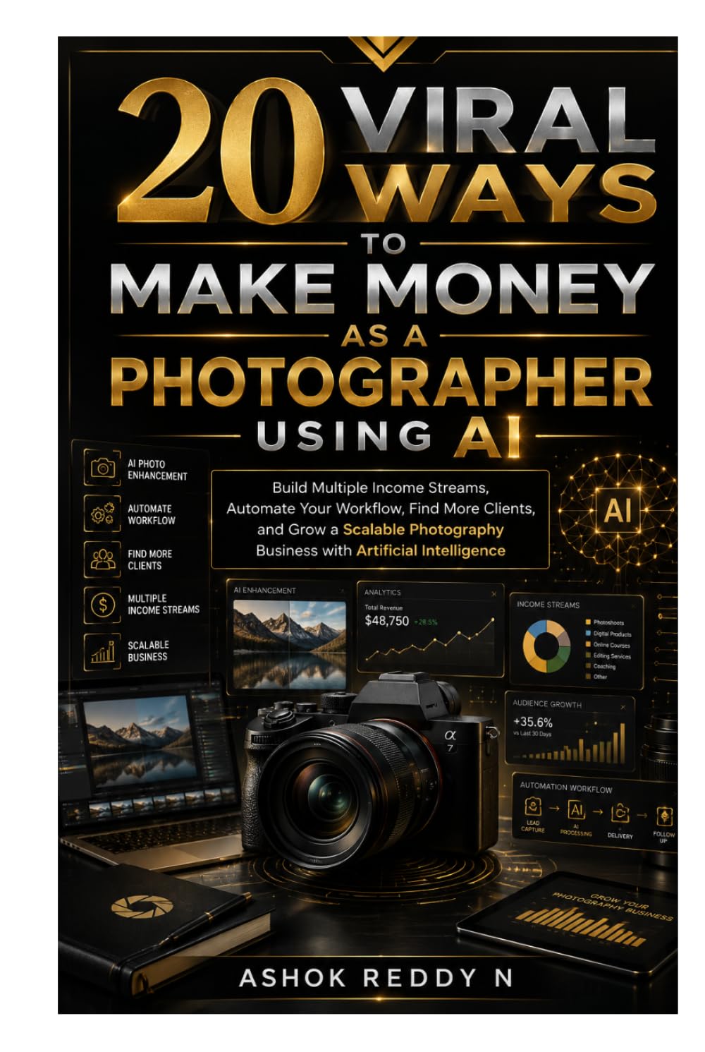 ler totalmente 20 Viral Ways to Make Money as a Photographer Using AI: Build Multiple Income Streams, Automate Your Workflow, Find More Clients, and Grow a Scalable Photography Business with Artificial Intelligence