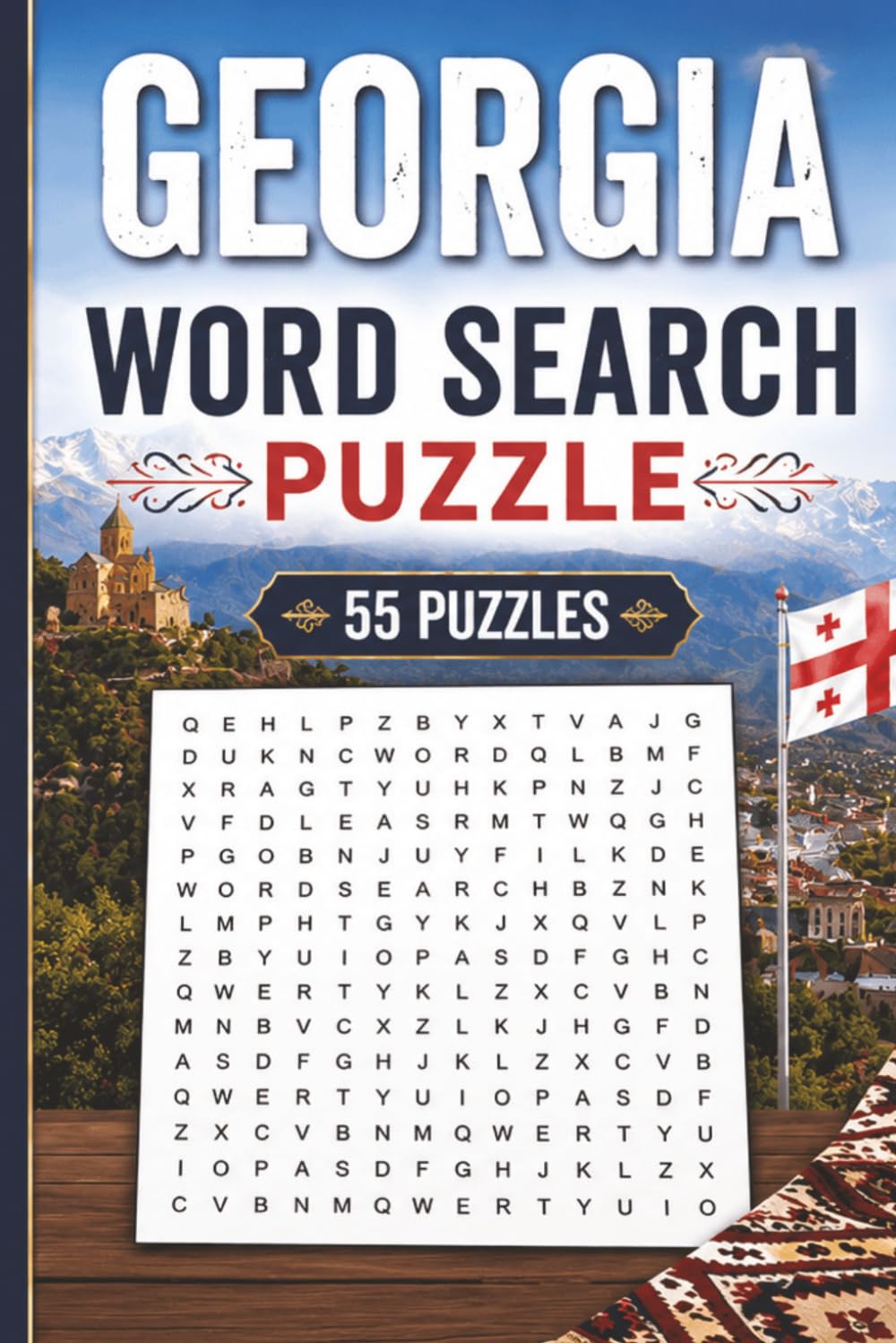Georgia Word Search Puzzle: 55 Puzzles Word Search about Georgia and More | 6x9 inches, 110 pages | Gift for Georgia & Countries Lover baixar livro de graça