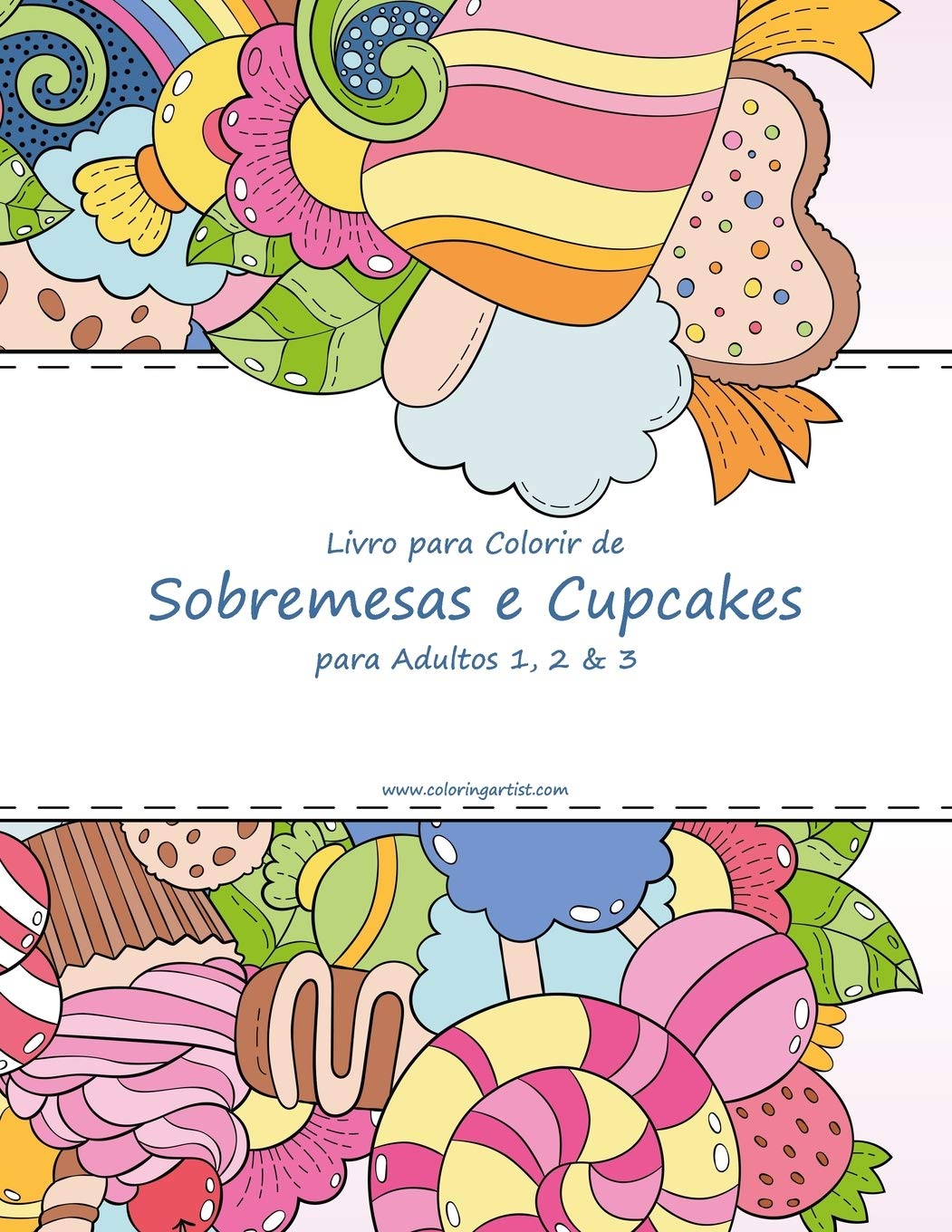 ler totalmente Livro para Colorir de Sobremesas e Cupcakes para Adultos 1, 2 & 3: 123