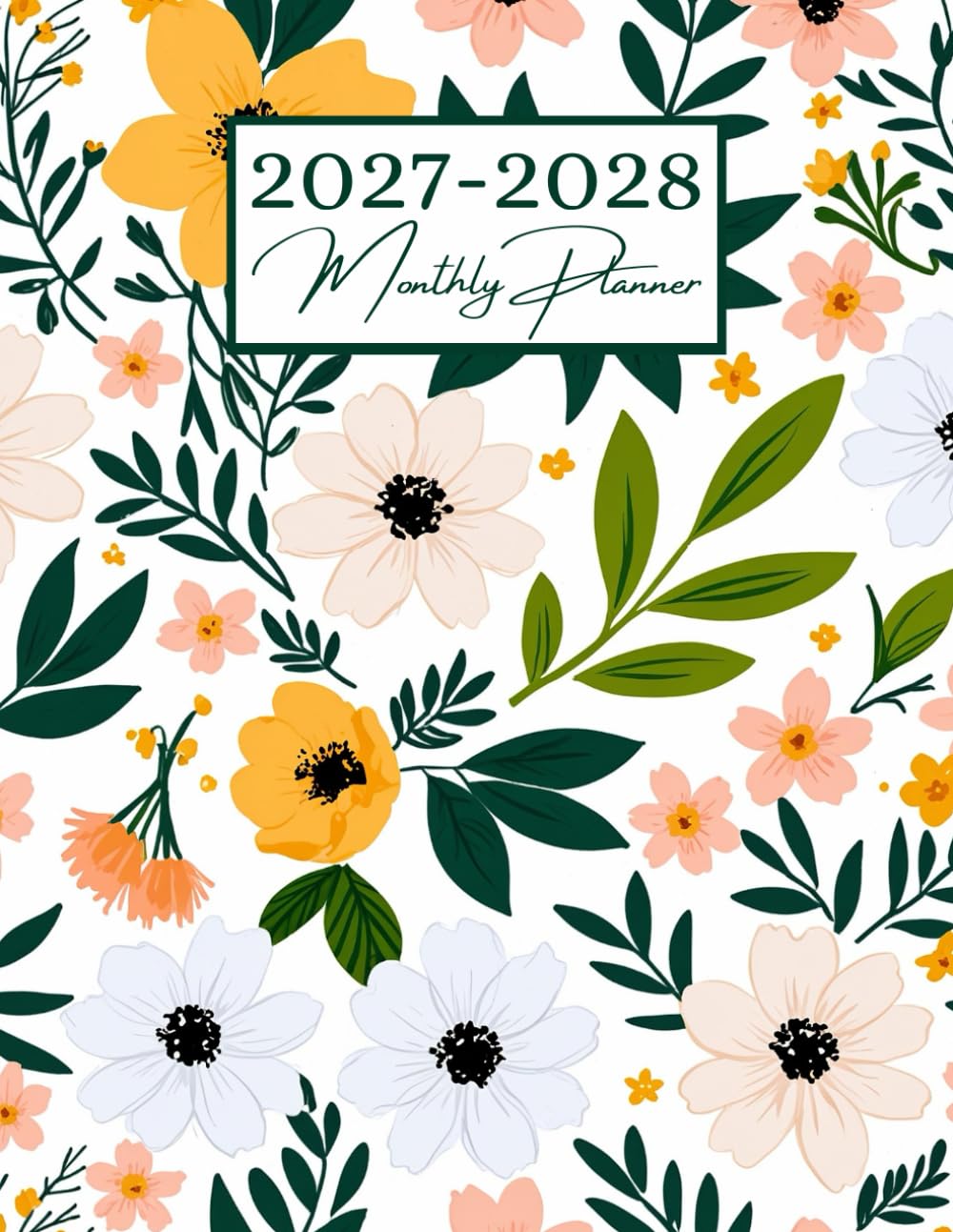 ler totalmente 2027-2028 Monthly Planner: Large Two Year (January to December) With Holidays
