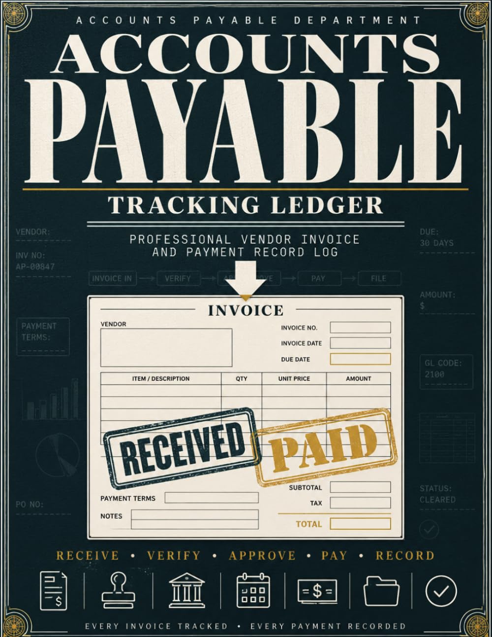 capítulo por capítulo baixar Accounts Payable Tracking Ledger: Professional Vendor Invoice and Payment Record Log