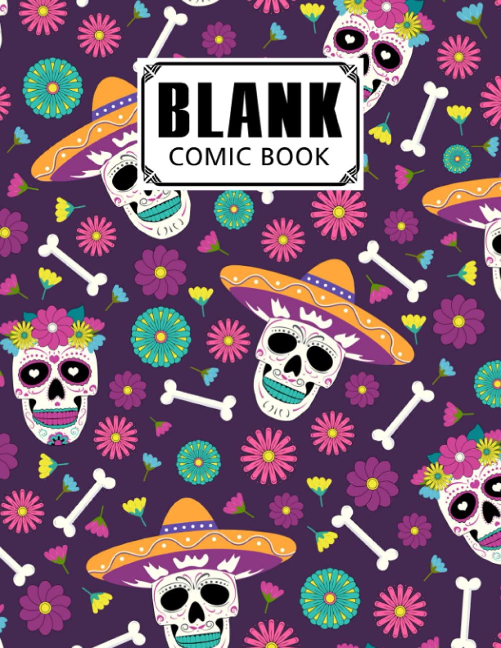 capítulo por capítulo baixar Blank Comic Book: Skull Cover Blank Comic Book, Create Your Own Story, Journal, Notebook, Sketchbook for Kids and Adults, 120 Pages - Size 8.5" x 11" Notebook by Babette Haupt