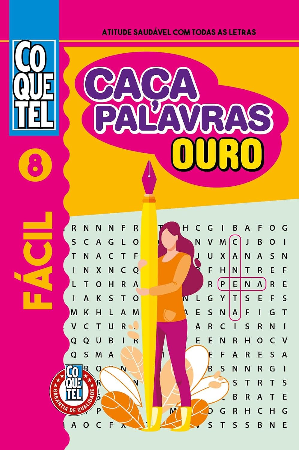 Livro Coquetel Caça-Palavras Ouro 8: Nível fácil baixar livro de graça