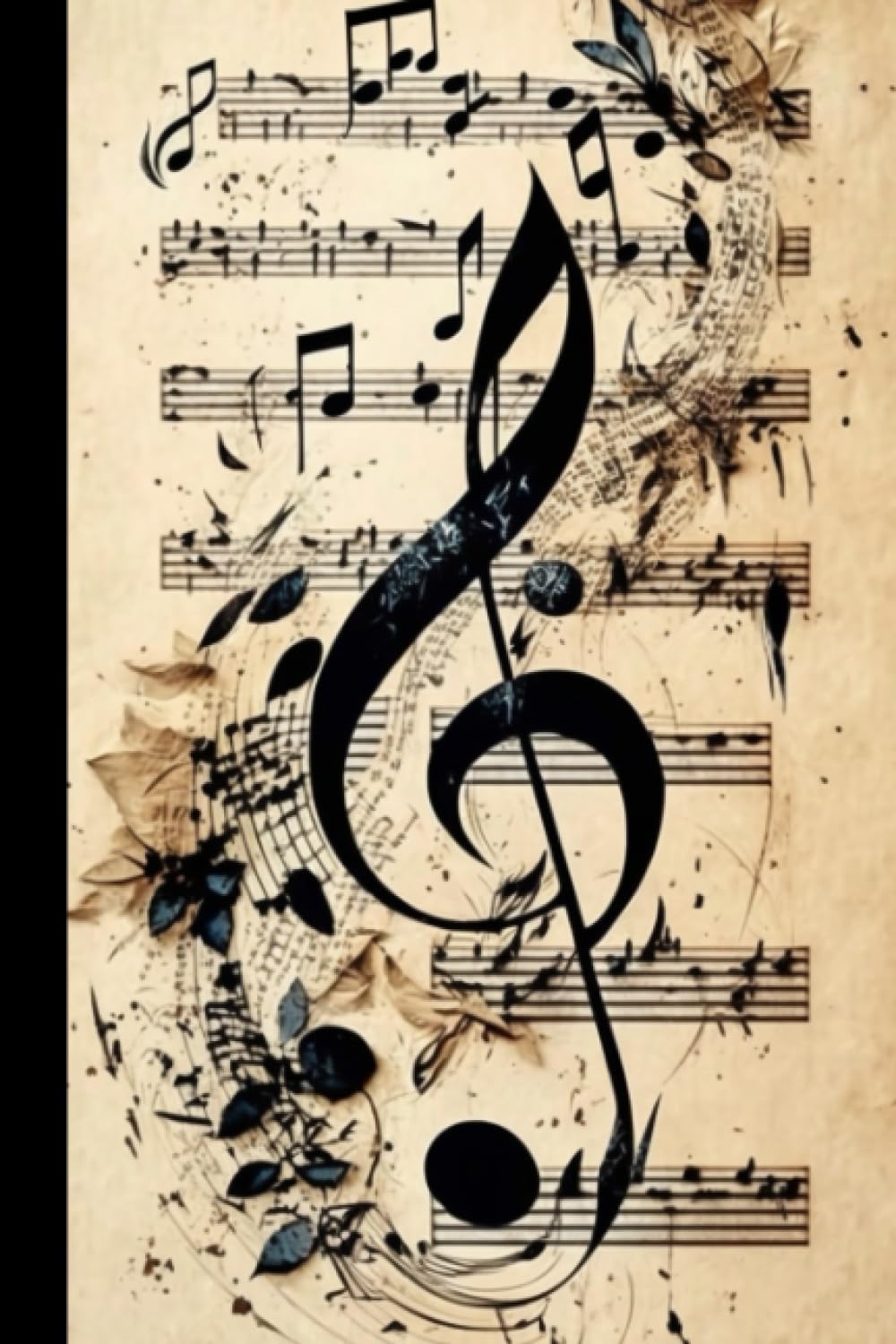 Musical Design Notebook: 6x9, 120 medium ruled pages. Fashionable cover with musical design: School, College, Office baixar livro de graça