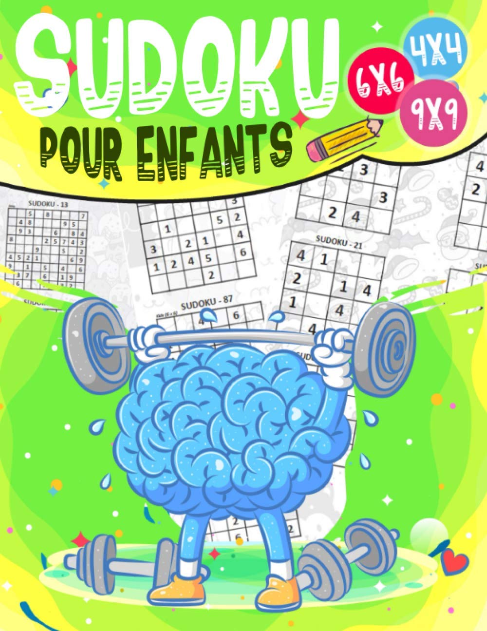 Sudoku pour enfants: niveau facile, moyen et difficile, avec instructions et solutions baixar livro de graça