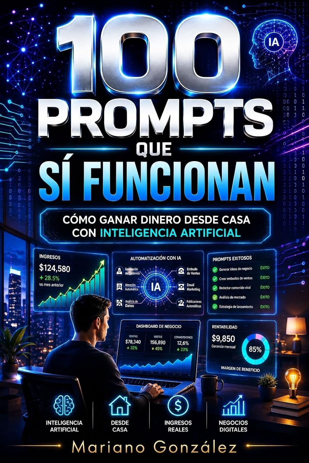 ler totalmente 100 prompt que si funcionan: Como ganar dinero desde casa con Inteligencia Artificial (Spanish Edition)