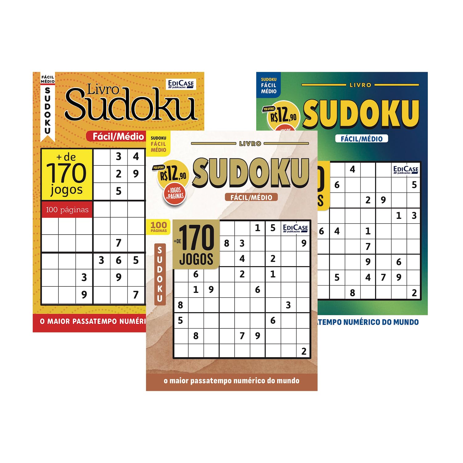 Kit 3 Livros Sudoku Ed.6: Nível Fácil/ Médio - O maior passatempo numérico do mundo baixar o livro de graça