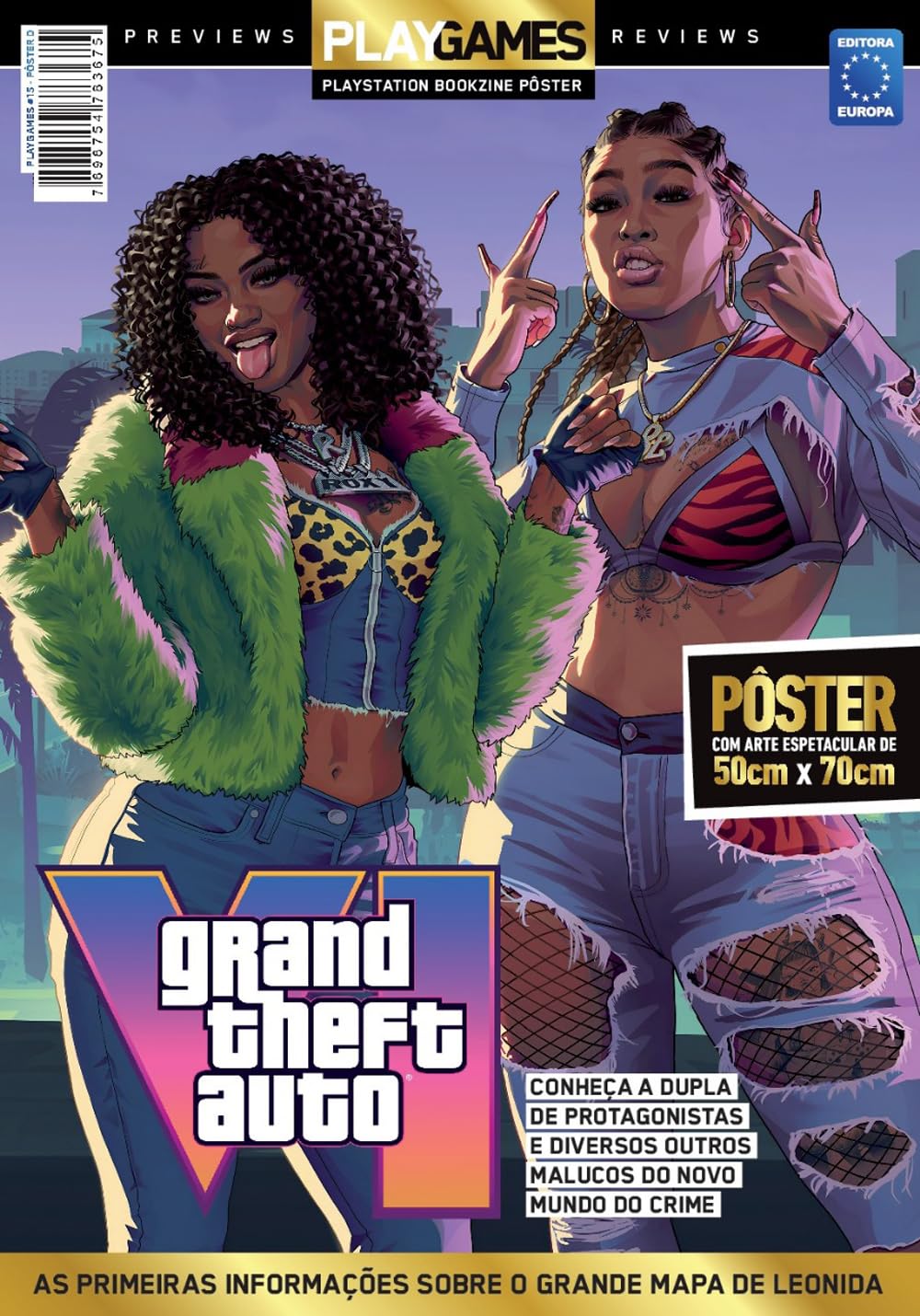 ler totalmente GTA 6 - Real Dimez - Superpôster PlayGames