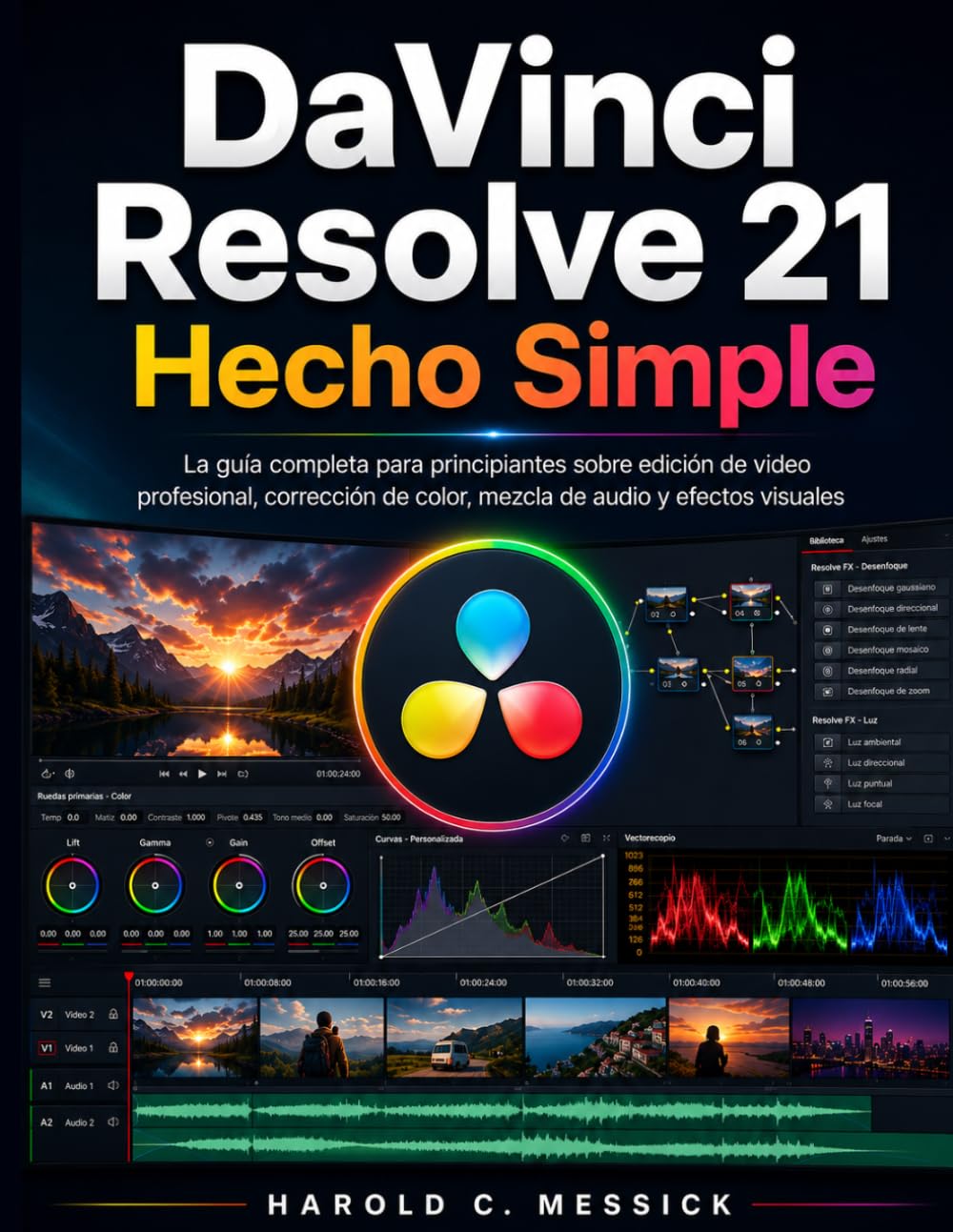 capítulo por capítulo baixar DaVinci Resolve 21 Hecho Simple: La guía completa para principiantes en edición profesional de vídeo, corrección de color, mezcla de audio y efectos visuales. (Spanish Edition)