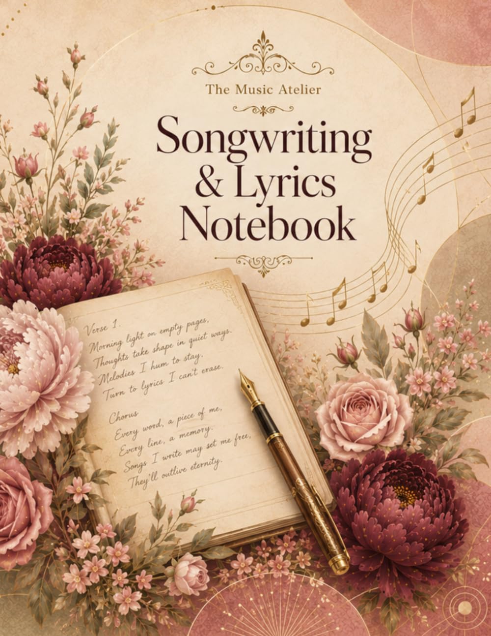 capítulo por capítulo baixar Songwriting & Lyrics Notebook: Geometric Floral Edition — a creative journal for lyric ideas, song drafts, hooks, verses and chorus writing