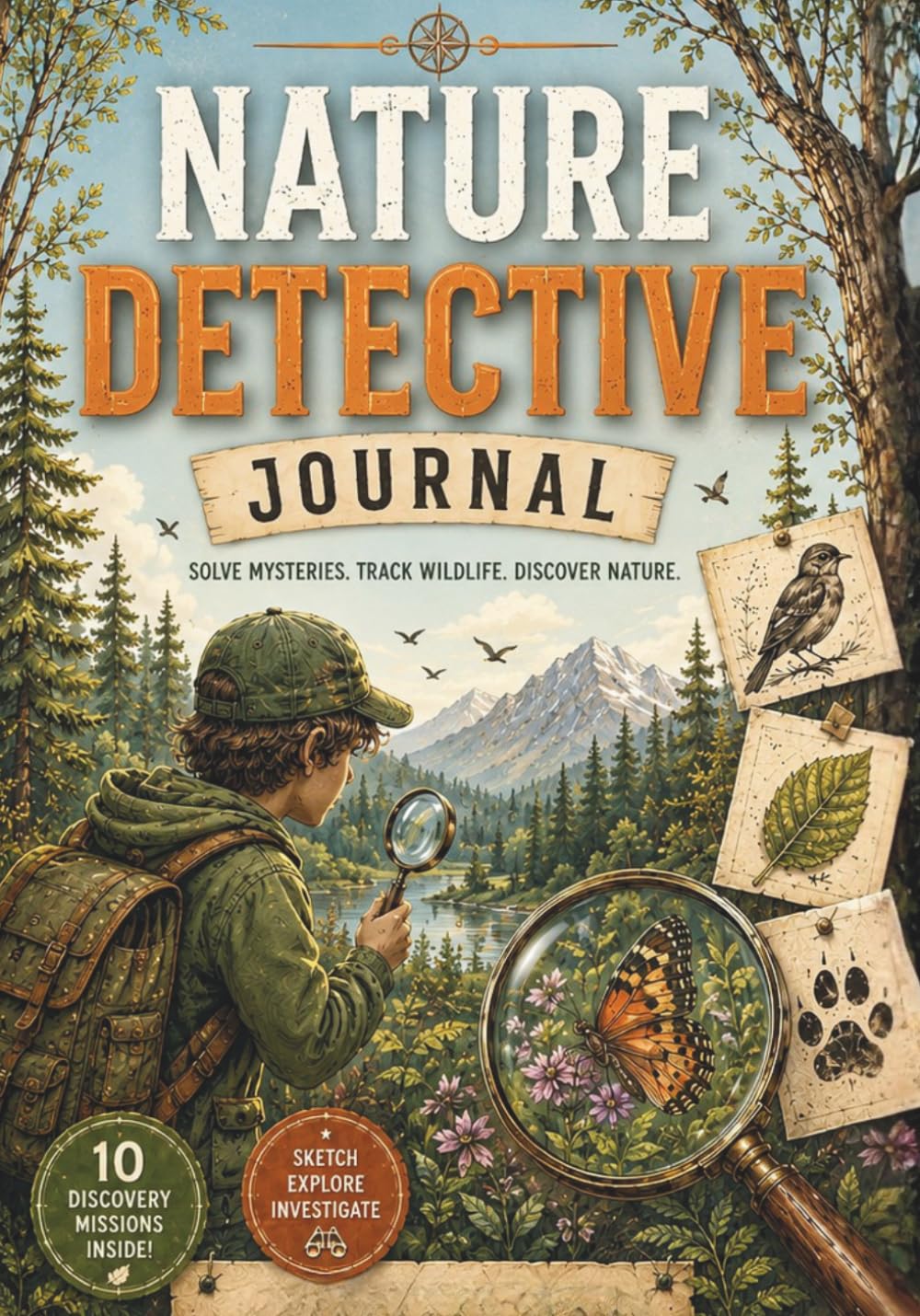 Kids Nature Detective Journal 7x10: Outdoor Activity and Guide for Young Explorers baixar o livro de graça