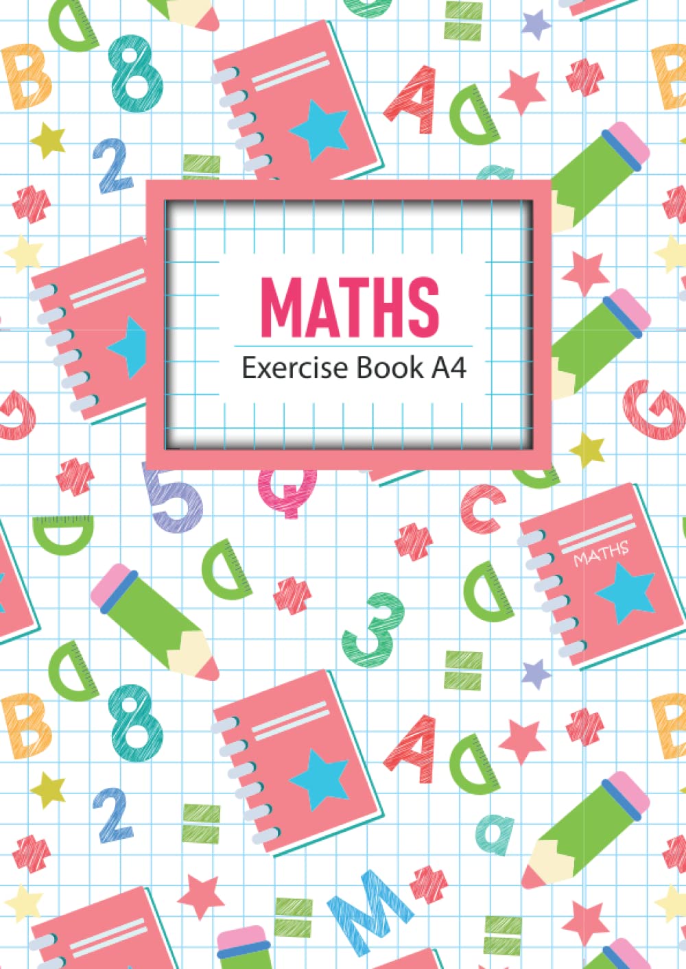 ler totalmente 5mm Squared Paper - Maths Exercise Book A4: Squares/Quad/Grid Ruled Paper Notebook School Maths Exercise Books 5mm (0.5cm) for Kids/ Children, 100 Pages A4