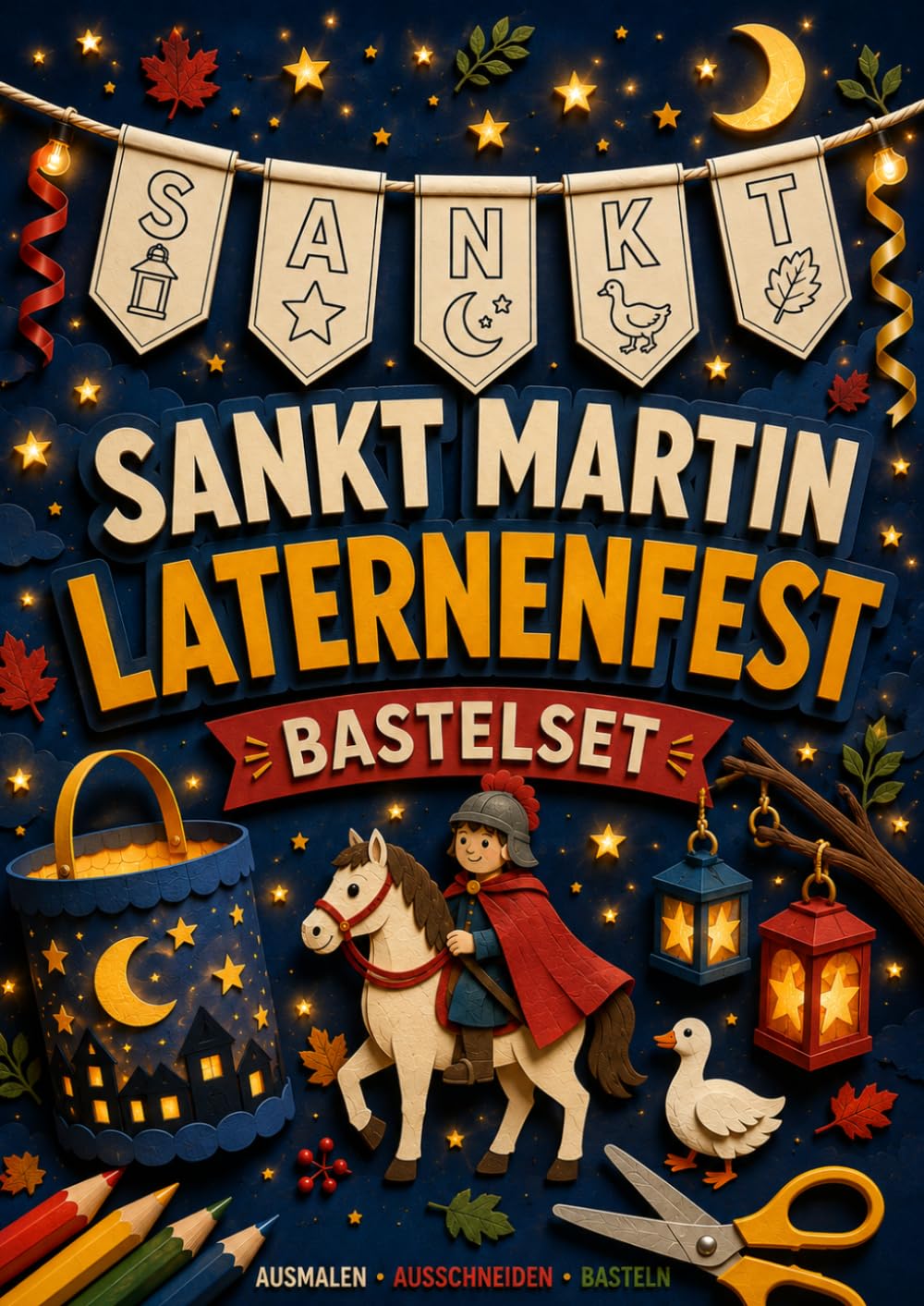 capítulo por capítulo baixar Sankt Martin Laternenfest Bastelset – Ausmalen · Ausschneiden · Basteln (German Edition)