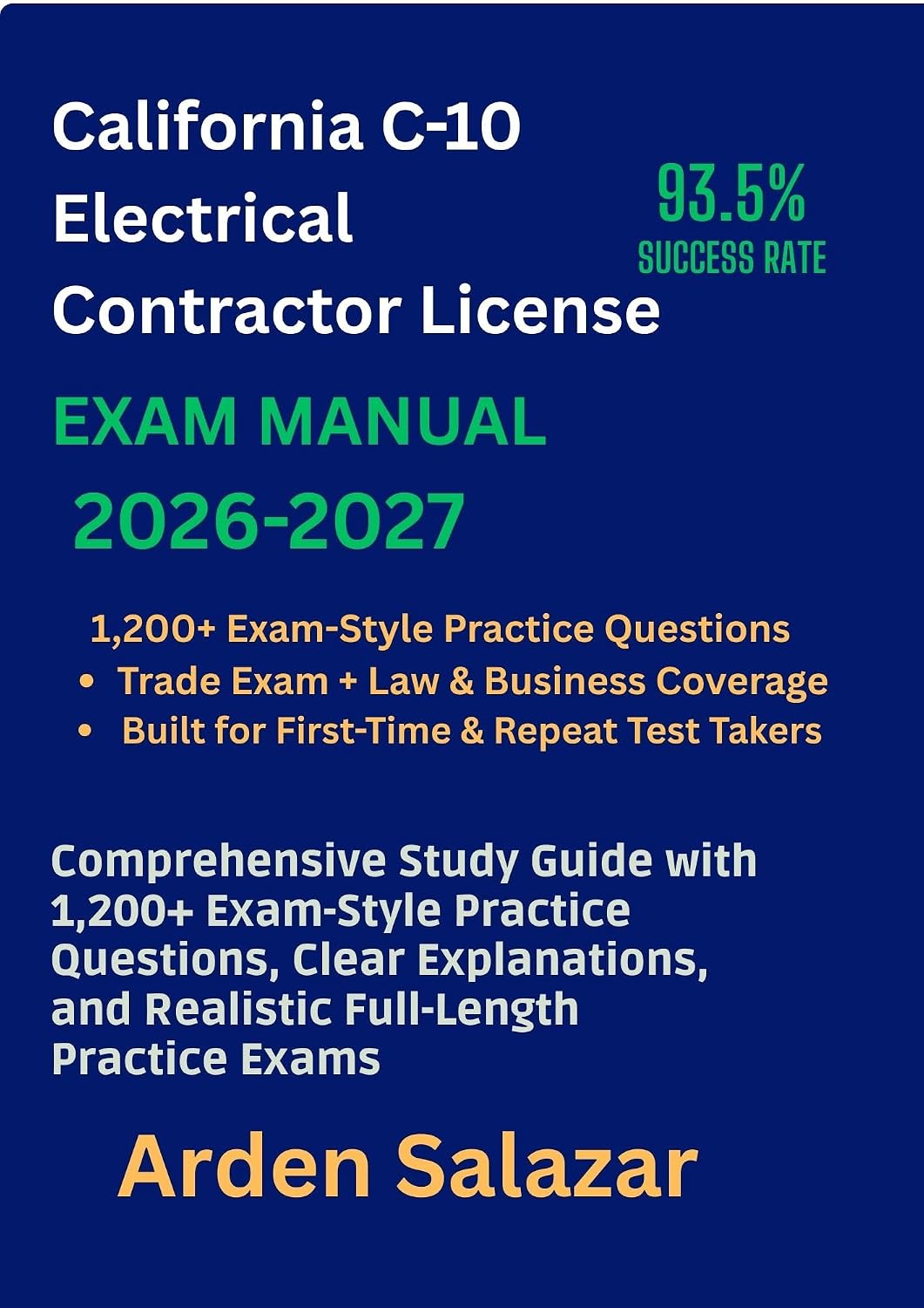 California C-10 Electrical Contractor License Exam Prep 2026–2027: Comprehensive Study Guide with 1,200+ Exam-Style Practice Questions, Clear Explanations,... Full-Length Practice Exams (English Edition) baixar livro de graça
