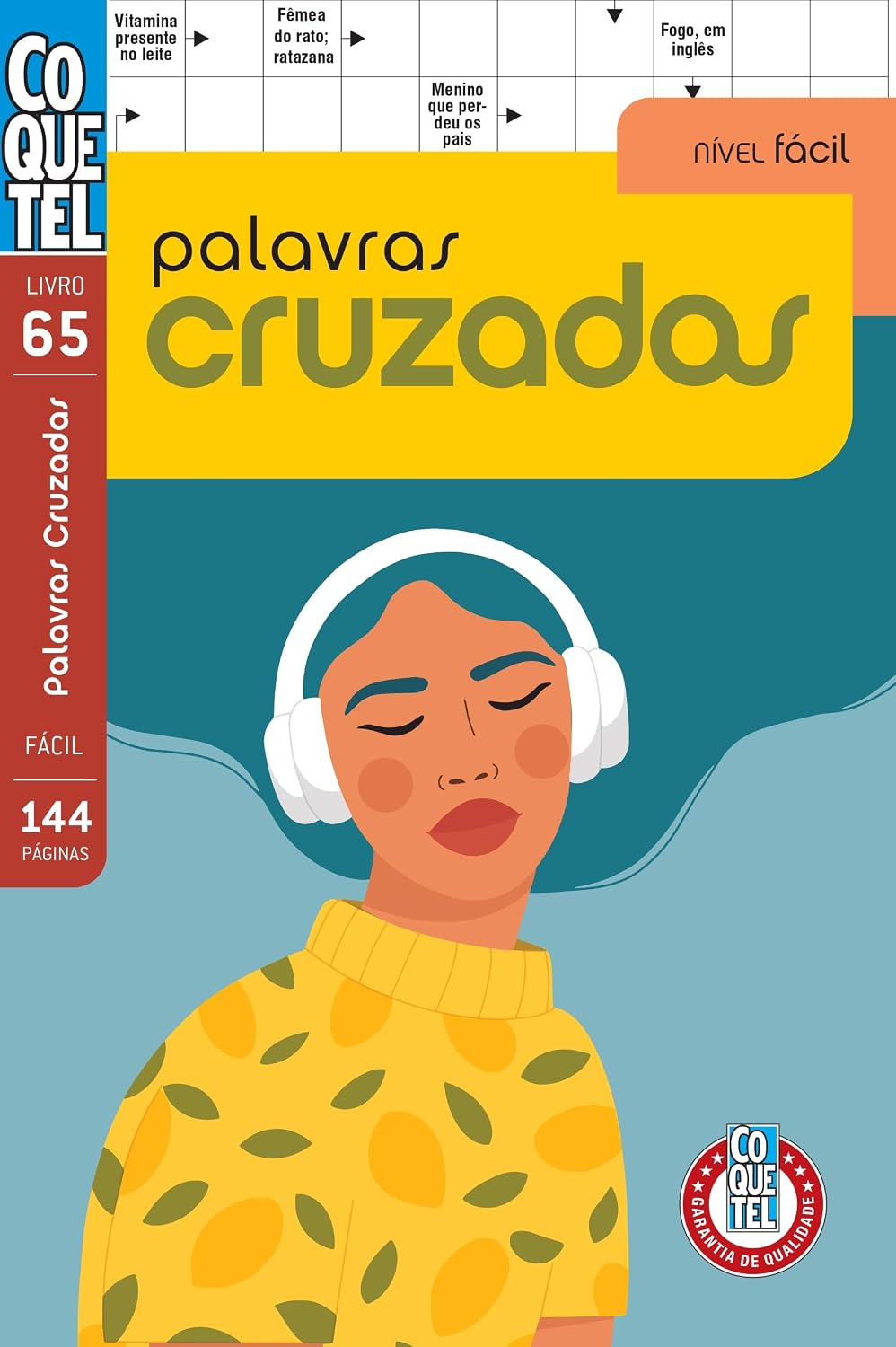 Livro Coquetel Palavras Cruzadas Nível Fácil Ed 65