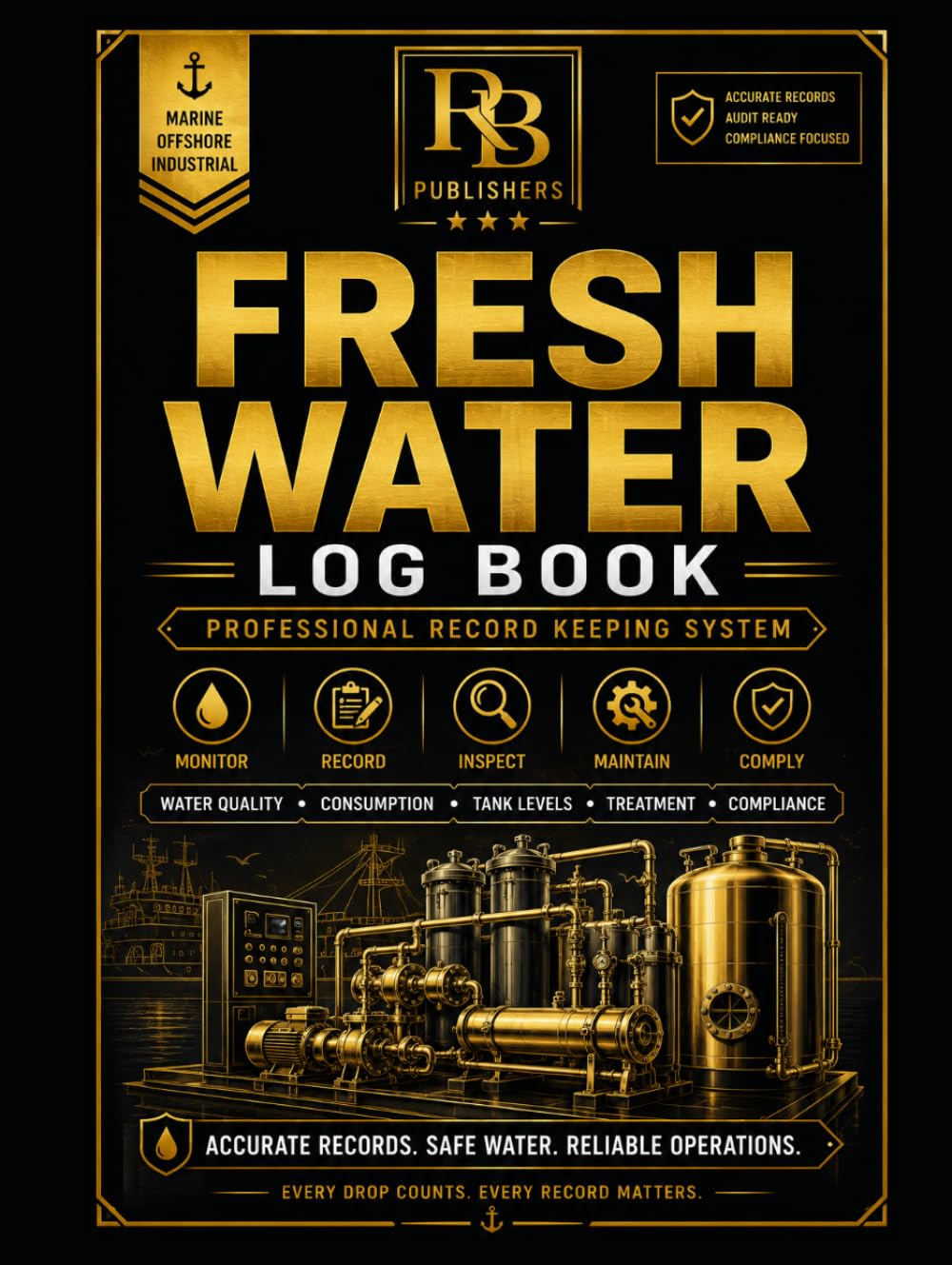 Fresh Water Log Book: Professional Record Keeping System for Daily Water Production, Tank Levels, Water Quality Testing, System Operation, Inspection... Maintenance Records, and Vessel Documentation baixar o livro de graça