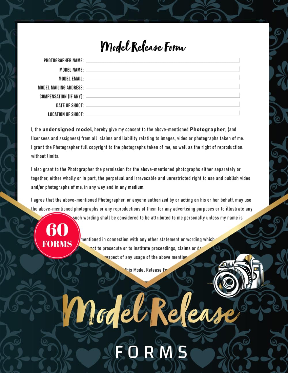 Model Release Forms: Photographer & Videographer Consent Logbook for Commercial, Social Media & Client Use | 60 Forms, 120 Single-Sided Pages baixar livro de graça