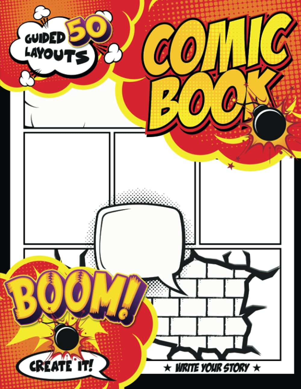 Drawing Videos For Kids: Unleash Your Superheroes Like You See Them in Movies, Create Your Own Story with A Crafted Blank Comic Book Featuring 50 Creative Comics Templates baixar o livro de graça