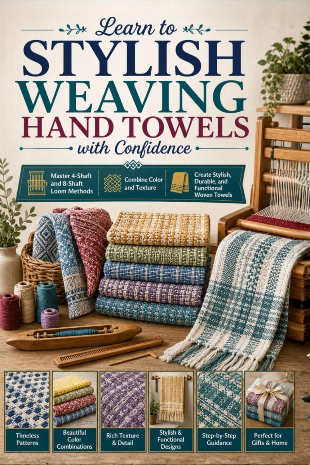 capítulo por capítulo baixar Learn to Weave Stylish Hand Towels with Confidence: Master 4-Shaft and 8-Shaft Loom Methods, Combine Color and Texture, and Create Stylish, Durable, and Functional Woven Towels