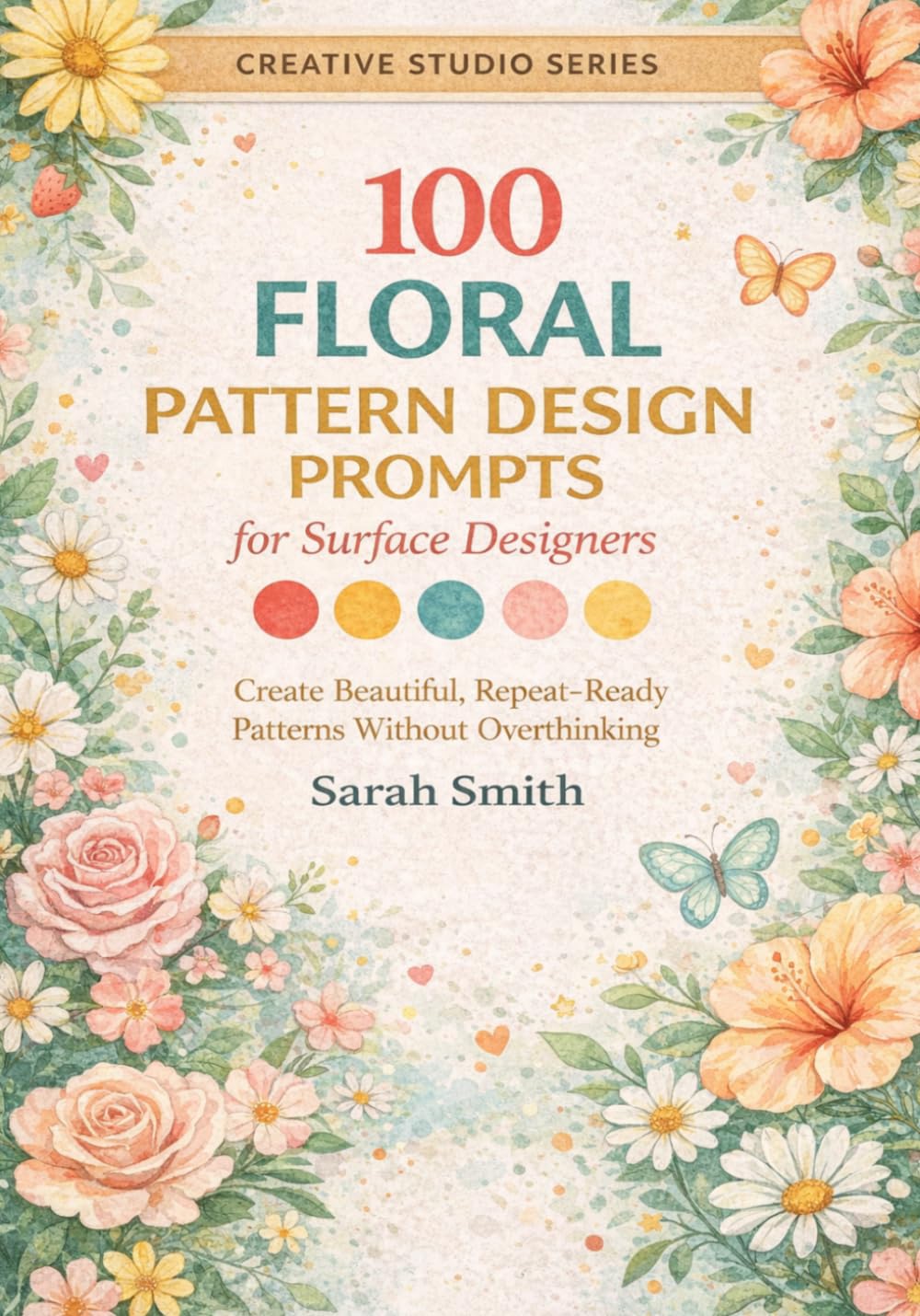 ler totalmente 100 Floral Pattern Design Prompts for Surface Designers: Create Beautiful Repeat-Ready Patterns Without Overthinking (The Creative Studio Series)