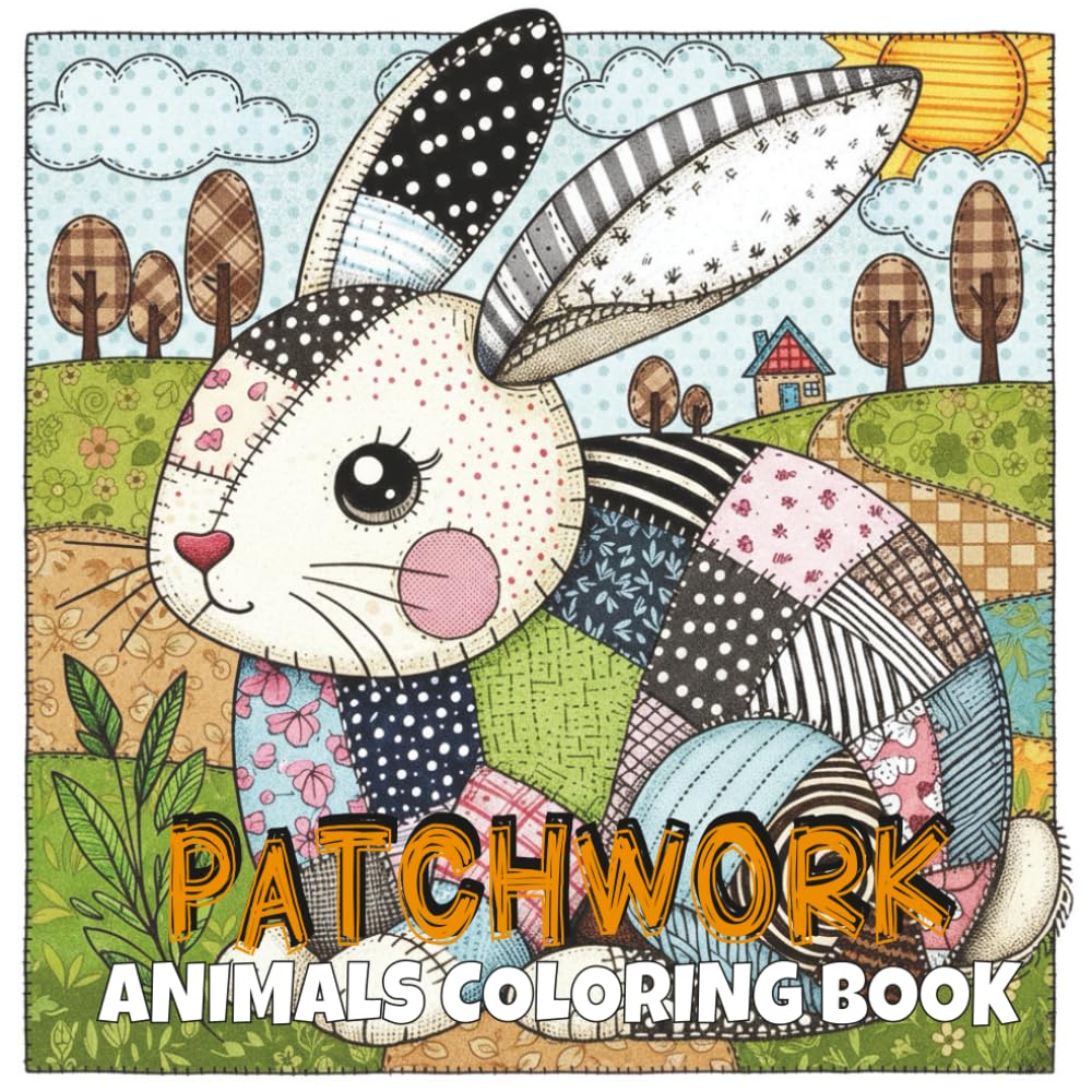 Patchwork Animals Coloring Book: +50 Pages of Adorable Patchwork Stuffed Animals to Color Features charming patchwork-style creatures all designed... quilted patterns and soft, whimsical details. baixar livro de graça