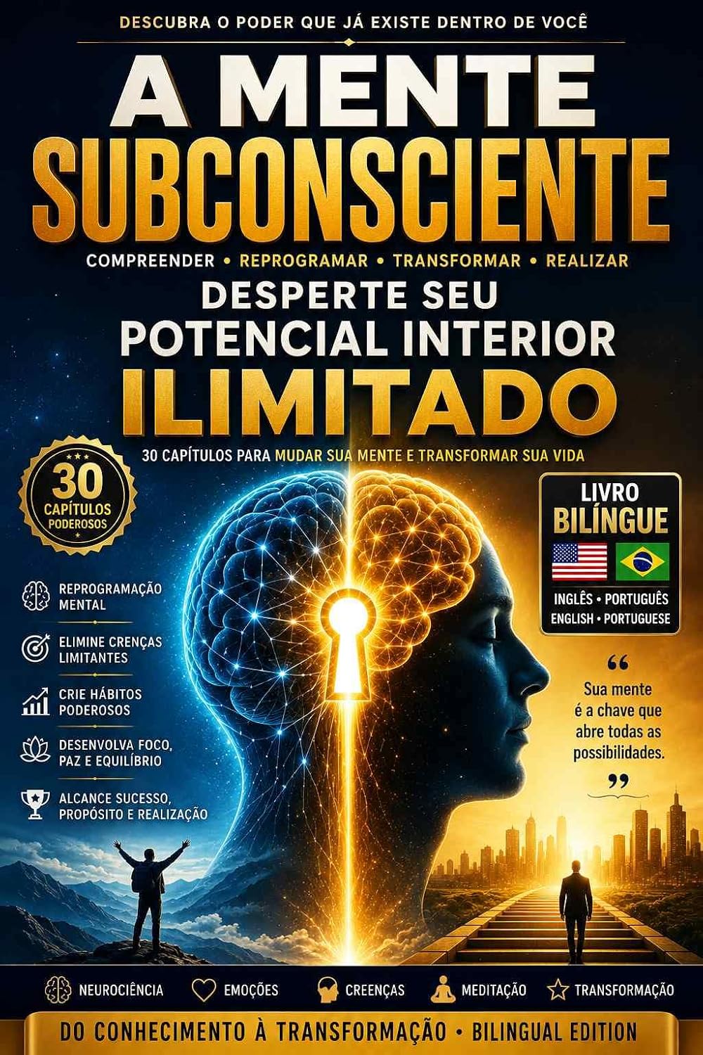 ler totalmente O Poder Oculto Dentro de Você): Como Sua Mente Subconsciente Molda Sua Realidade e Como Utilizá-la para Alcançar Sucesso, Paz e Crescimento Pessoal – Edição Bilíngue (Inglês–Português