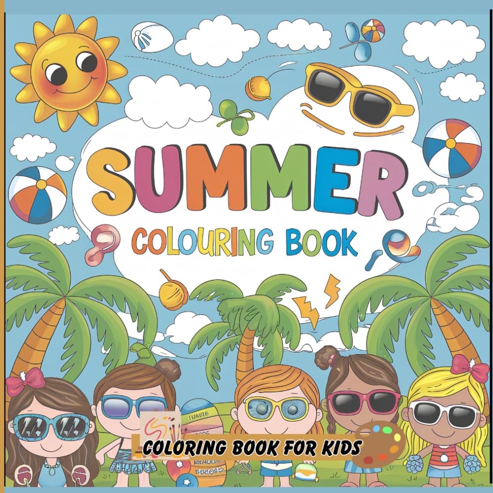 A Fun and Creative Summer Coloring Book for Kids Ages 4-8: Vacation-Themed Coloring Fun with Beach, Ocean, and Outdoor Adventures! baixar livro de graça