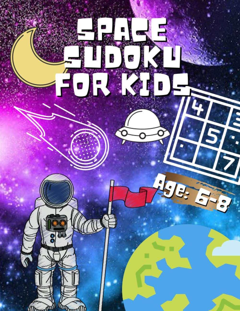 capítulo por capítulo baixar Space Sudoku for KIds: 4x4 Sudoku Book with 110 Puzzles | Fun Leaning Activity Book from Beginner to Advanced | Large Print, 8.5” x 11” Page and Full Solutions Answers