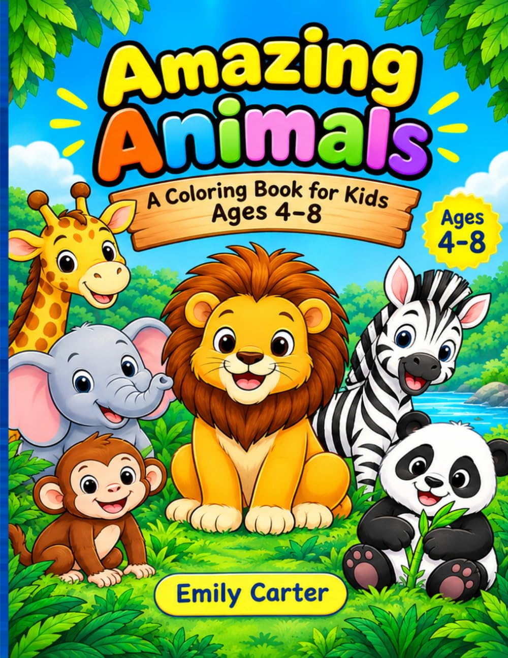 capítulo por capítulo baixar Amazing Animals: A coloring book for kids ages 4-8