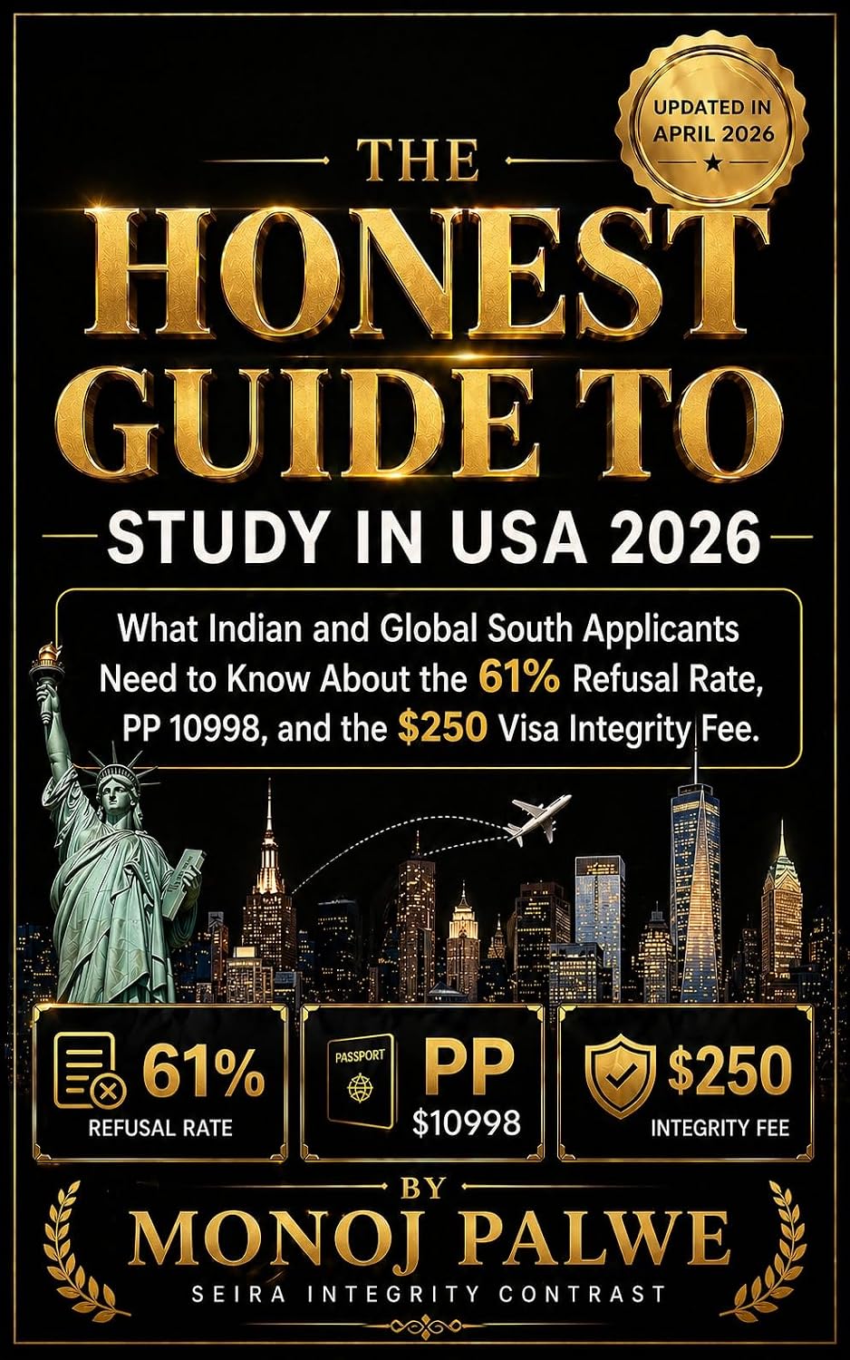 Honest Guide To Study in USA 2026: What Indian and Global South Applicants Need to Know About the 61% Refusal Rate, PP 10998, and the $250 Visa Integrity... Agents Will Not Tell You) (English Edition) baixar o livro de graça
