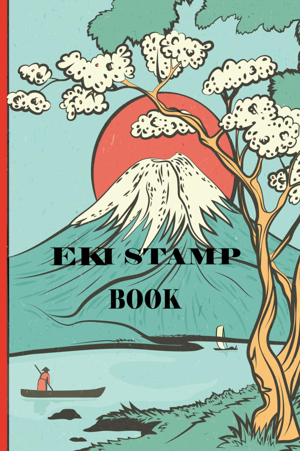 ler totalmente Eki Stamp Book Japan: A Small Eki Station and Travel Collection Notebook to Collect Japanese Railway and Travel Souvenir Stamps, Log book for Travelers and Collectors, Passport Size - cherry blossom