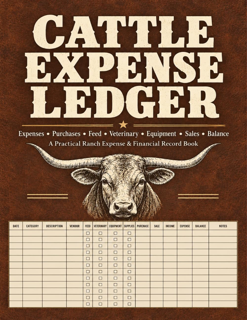 capítulo por capítulo baixar Cattle Expense Ledger: Financial management notebook for ranchers to track animal purchases, feed costs, veterinary spending, sales, income, and totals