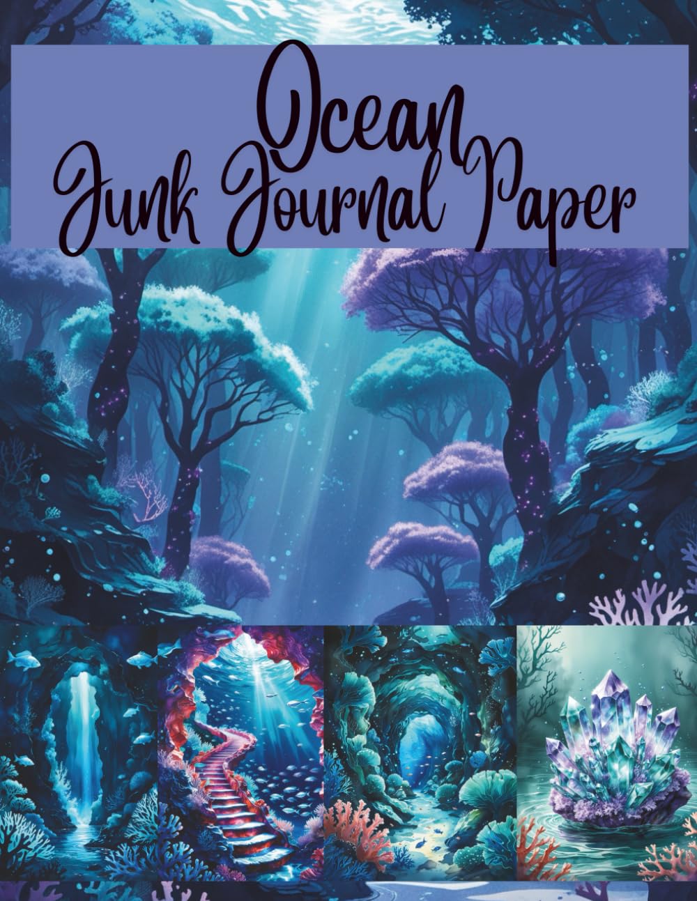 ler totalmente Ocean Junk Journal Papers: Sea-Themed Backgrounds for Creative Journaling and Crafts