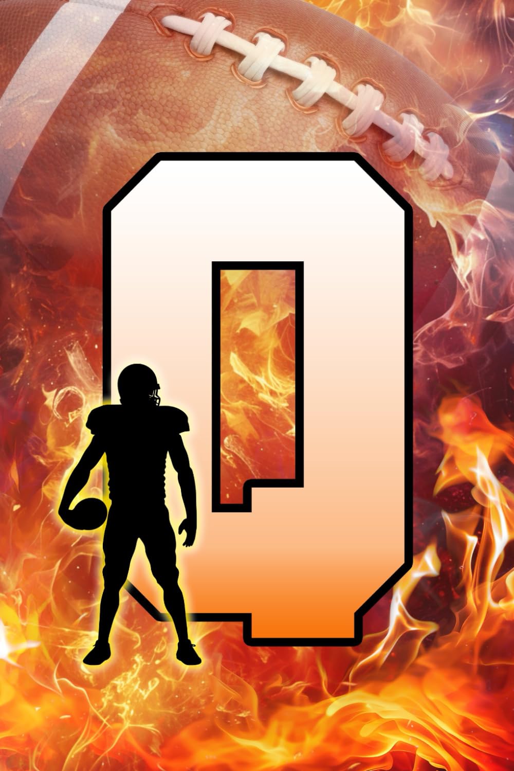 capítulo por capítulo baixar Q: Letter "Q" Initial American Football Player and Fire Flames Personalized Name Monogram Notebook - College-Ruled Personal Journal, Writing Pad, or Diary for Football Fans - 110 Pages, 6x9