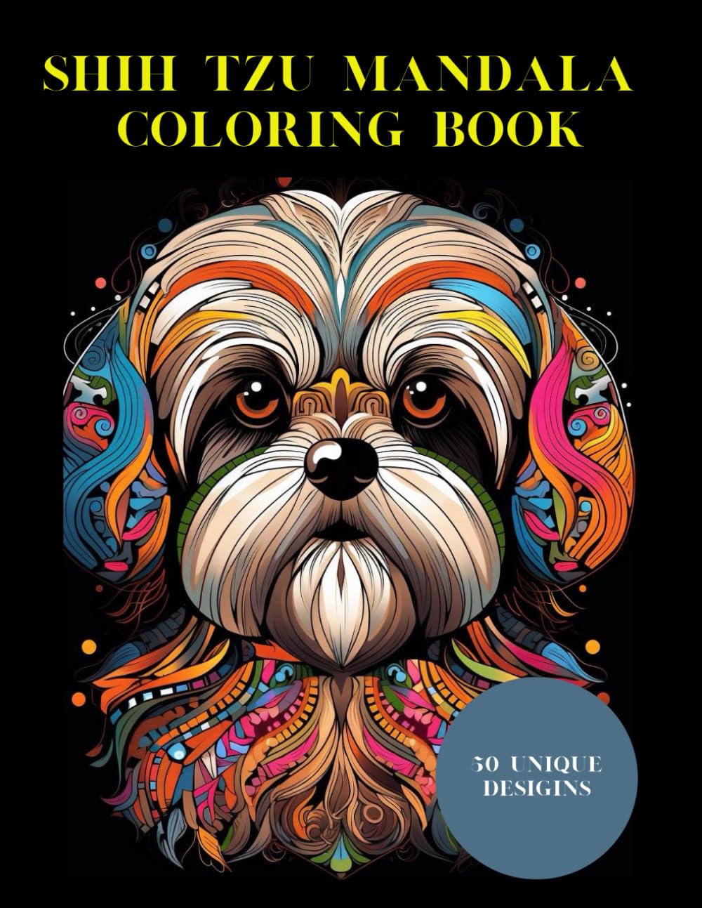 capítulo por capítulo baixar Shih tzu Coloring Book for Adults 50 Unique Desings (Portuguese Edition)