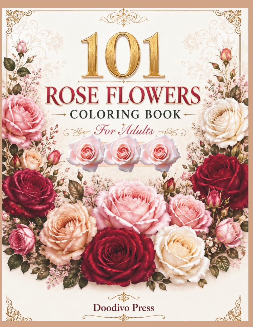 capítulo por capítulo baixar 101 Rose Flowers Coloring Book For Adults