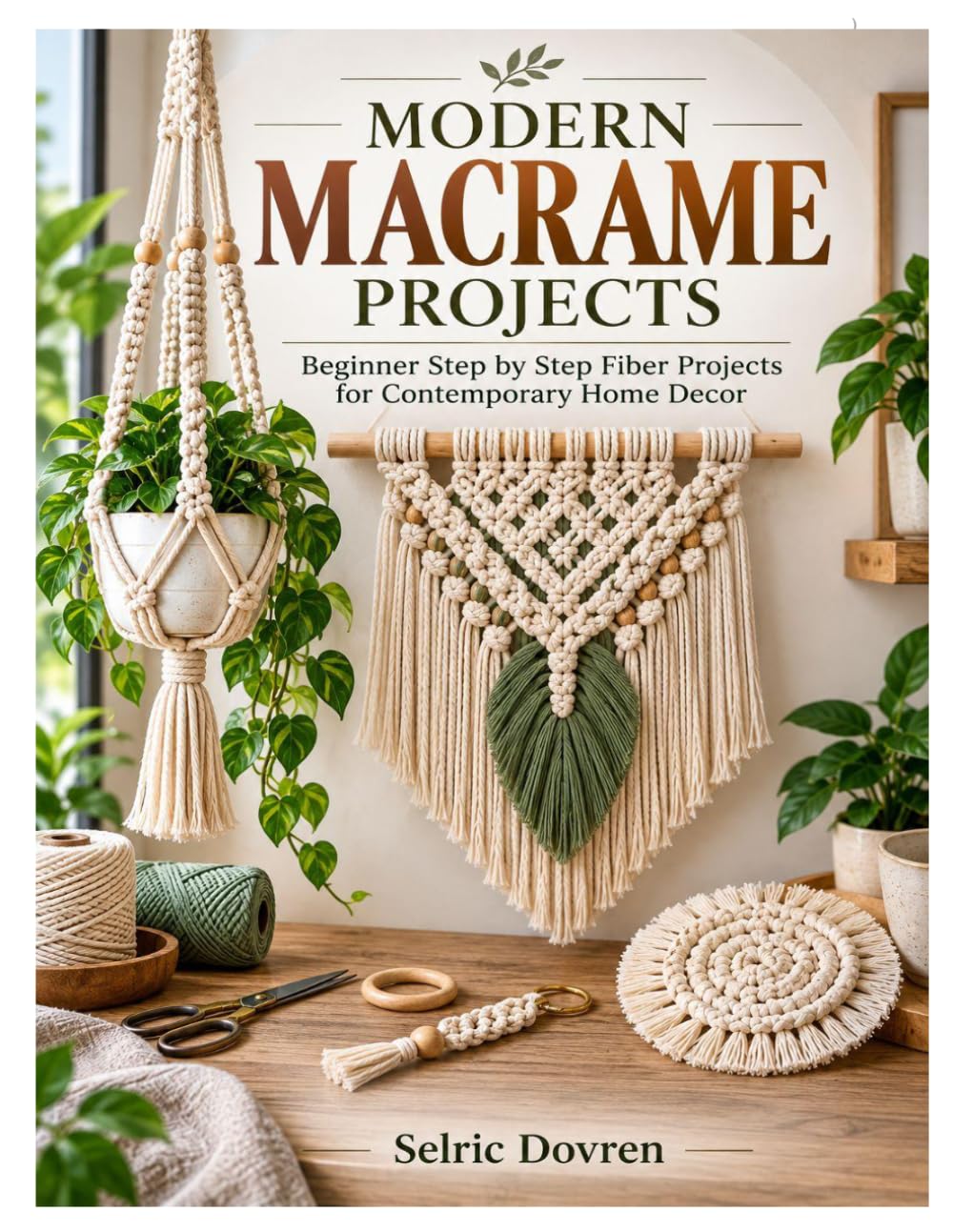 ler totalmente Modern Macrame Projects: Beginner Step by Step Fiber Projects for Contemporary Home Decor