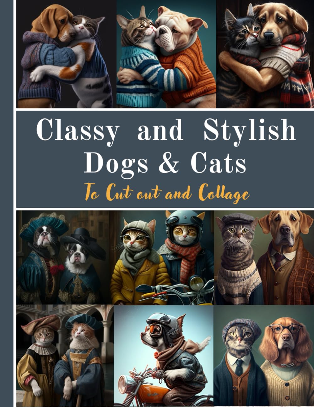 ler totalmente Classy and Stylish Dogs & Cats To Cut out and Collage: A variety of pictures of dogs & cats, Original Design Collection For Junk Journal,... Mixed Media, Paper Craft and much more !
