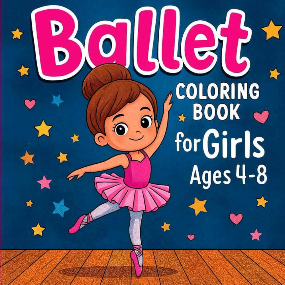 capítulo por capítulo baixar Ballerina Coloring Book for Girls Ages 4–8: Cute Ballet Dance Poses, Tutus, Twirls, and Stage Scenes for Kids | Easy, Fun & Relaxing Coloring Pages
