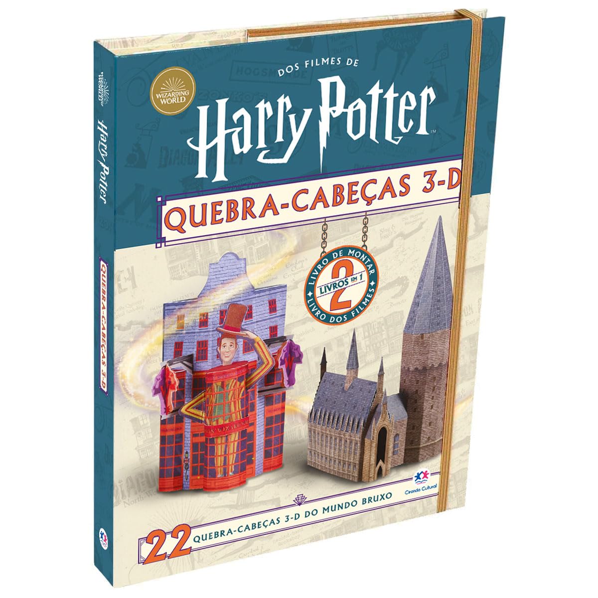 ler totalmente Harry Potter - Livro com Quebra-Cabeça 3D