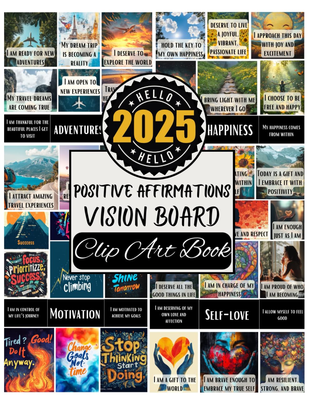 Positive Affirmations Vision Board Clip Art Book: Affirmation Cards For Women | Vision Board Supplies For Key Areas Of Life baixar livro de graça
