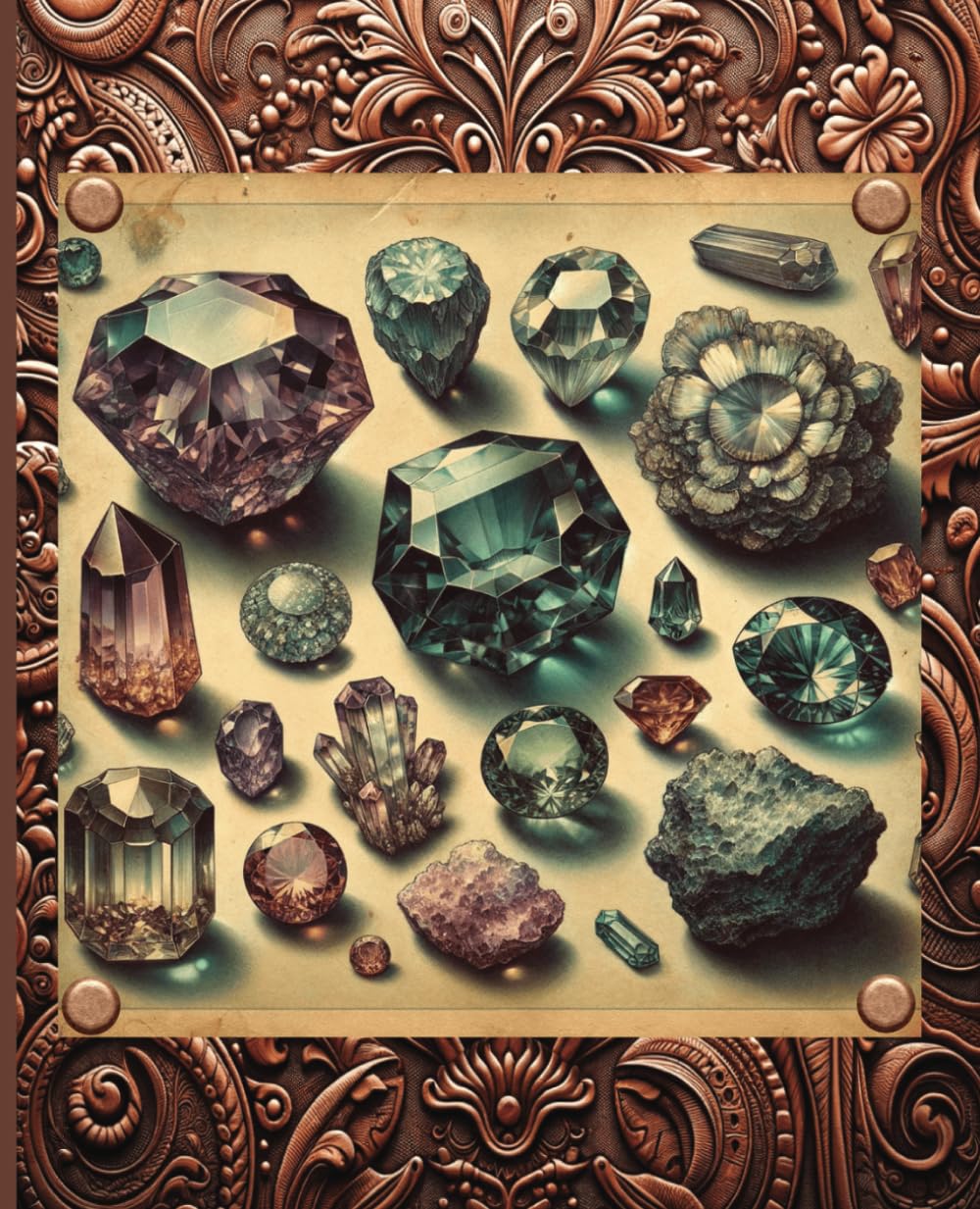 Composition Notebook Vintage Rocks Gems and Minerals Books: Cute Journal Aesthetic | Pretty Journal for Teen Girls and Women baixar o livro de graça