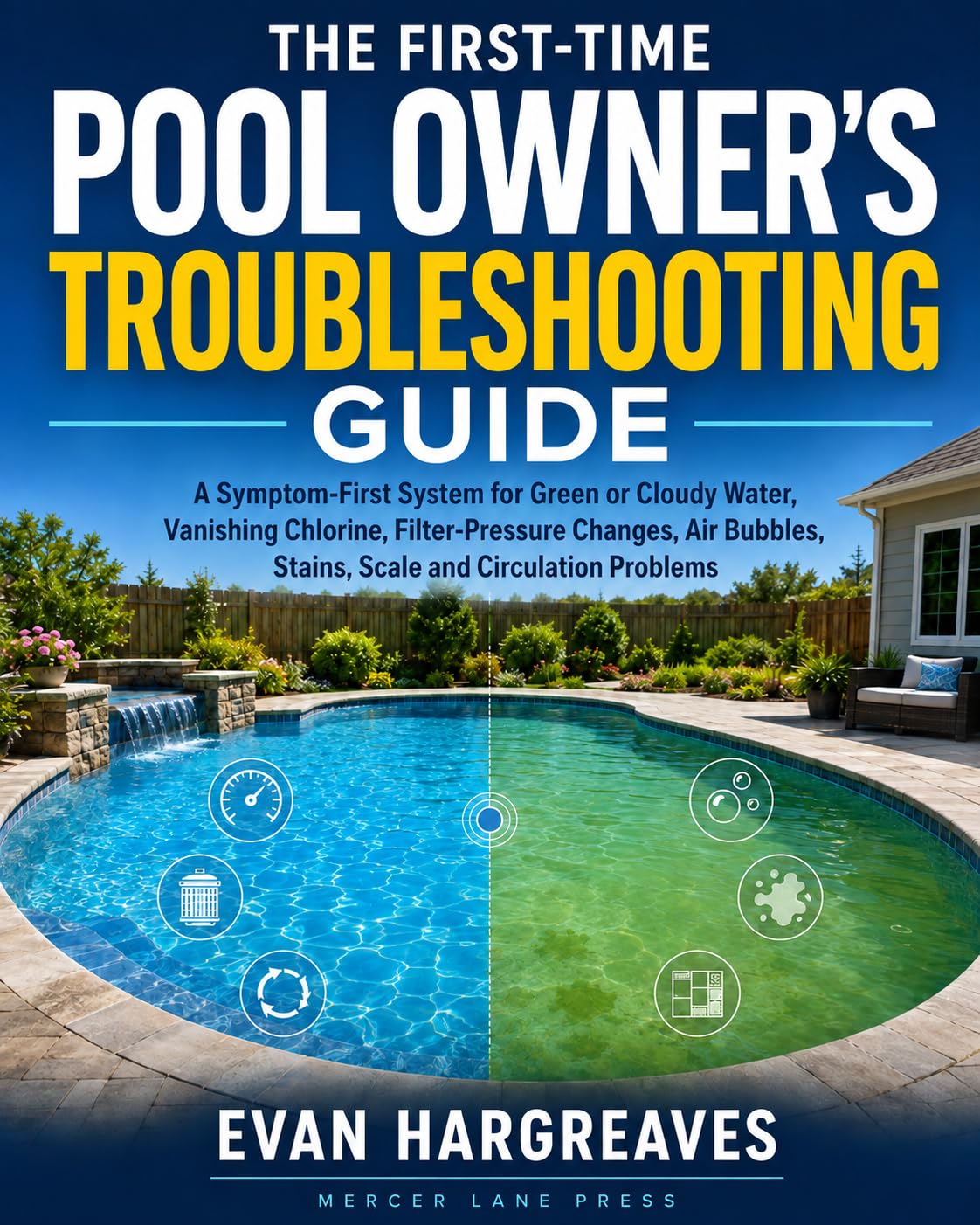 ler totalmente The First-Time Pool Owner's Troubleshooting Guide: A Symptom-First System for Green or Cloudy Water, Vanishing Chlorine, Filter-Pressure Changes, Air Bubbles,... and Circulation Problems (English Edition)