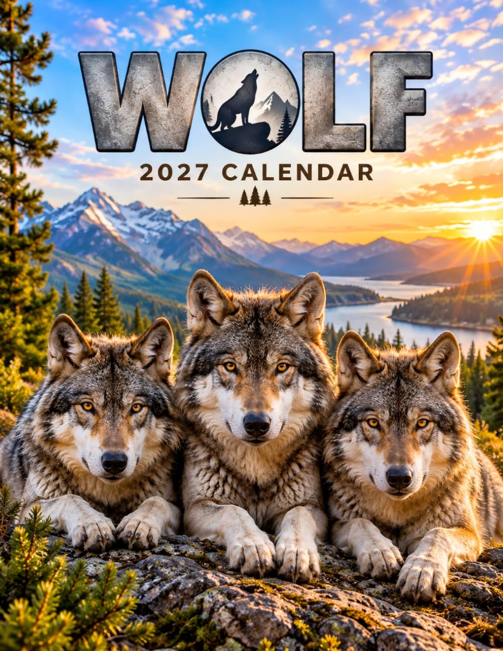 Wolf 2027 Calendar: Majestic Wolves and Stunning Wilderness Nature baixar o livro de graça