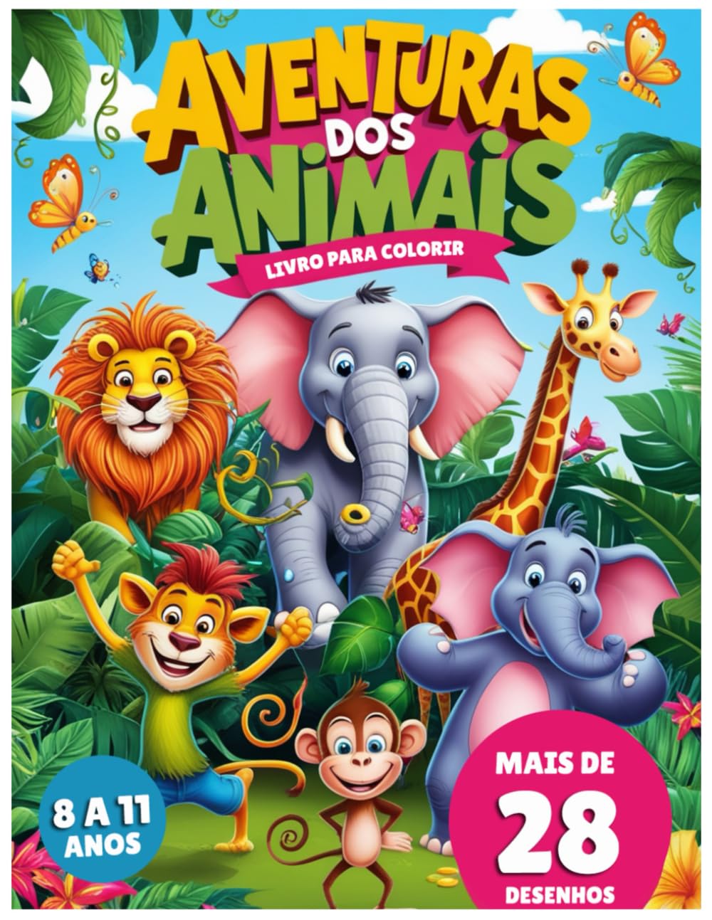 aventuras dos Animais: Um livro de colorir divertido para crianças baixar livro de graça