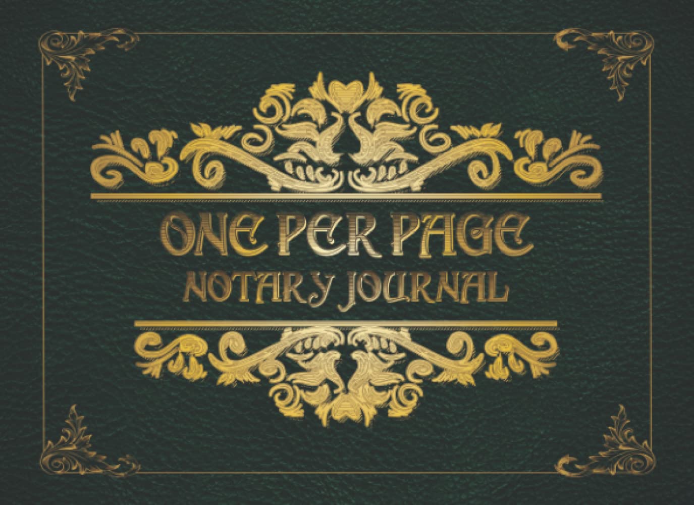 One Per Page Notary Journal: The Professional and Secure Notary Journal With One Record Entry Per Page That Protects Every Client's Privacy, A Single... Book of Notarial Acts, Green Vintage Cover baixar o livro de graça